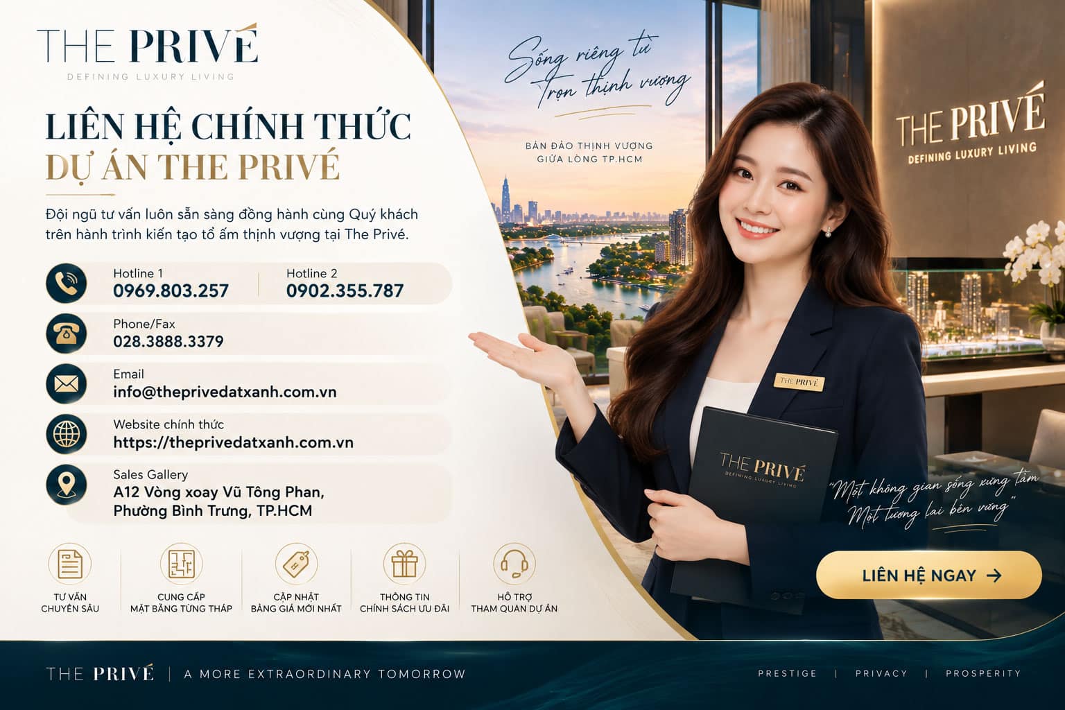 Đăng ký nhận bản đồ 99+ tiện ích và mặt bằng The Privé