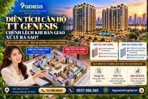Diện tích căn hộ TT Genesis chênh lệch khi bàn giao xử lý ra sao? Quy định sai số 1% và mức tối đa 5%