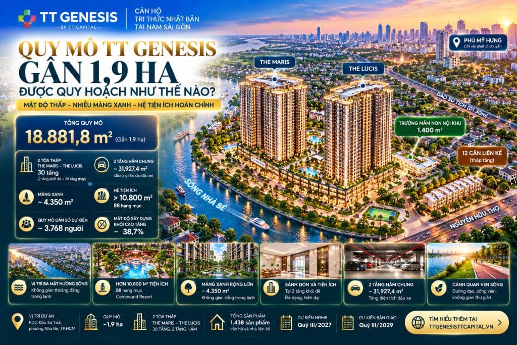 Quy Mô TT Genesis Gần 1,9 Ha Được Quy Hoạch Như Thế Nào?